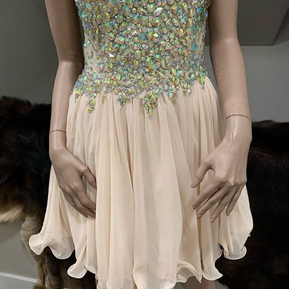 New Shinny  beads And Sequins Party Dress - Picture 8 of 8